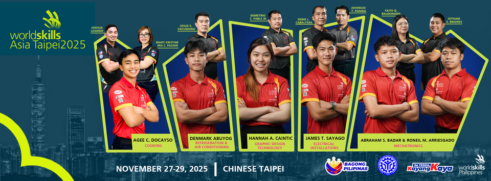 Philippines bags 4 medals in WorldSkills Asia Taipei 2025